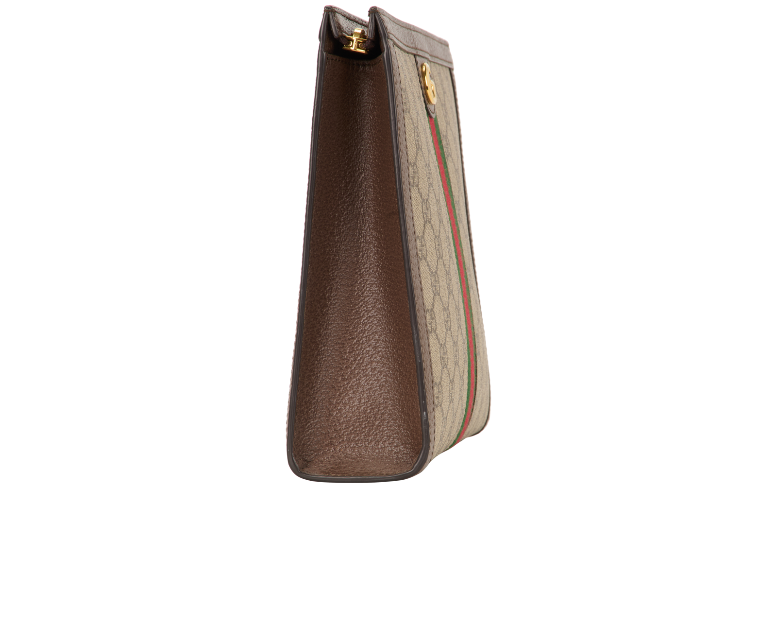 Ophidia Pouch, &pound;450, Handbags, Beige, Canvas, Side view